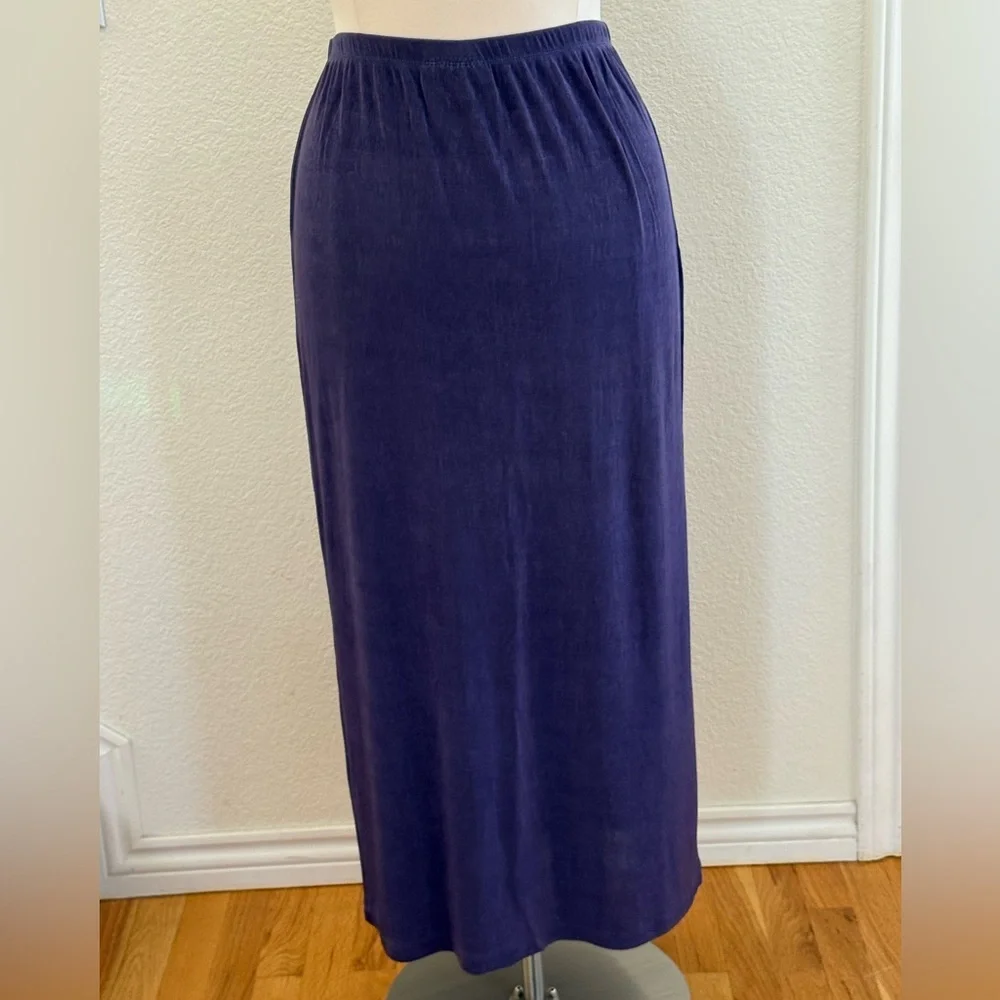 Private Edition by Chico’s Smoky Blue Maxi Skirt size 16 (Chico’s size 3) - Picture 3 of 6